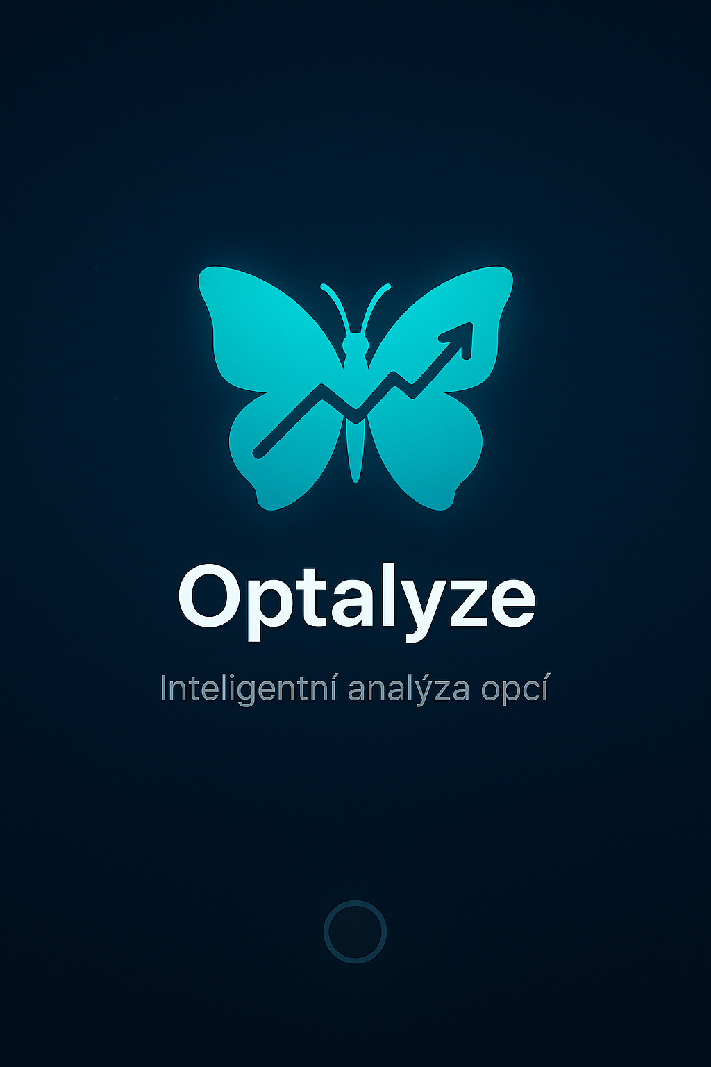 Optalyze.app uvítací obrazovka